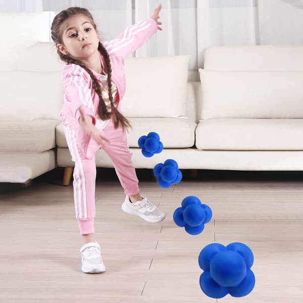 Hexagonal gummiboll för hastighet, reflexer och koordinationsträning