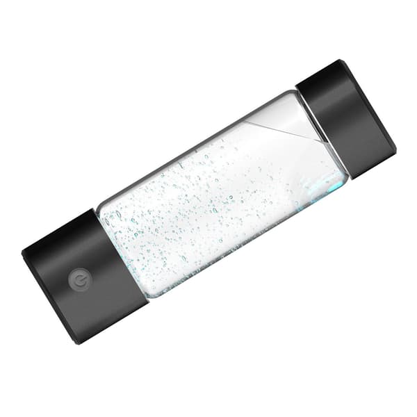 460 ml vetypullo SPE PEM -teknologialla, USB-ladattava, musta