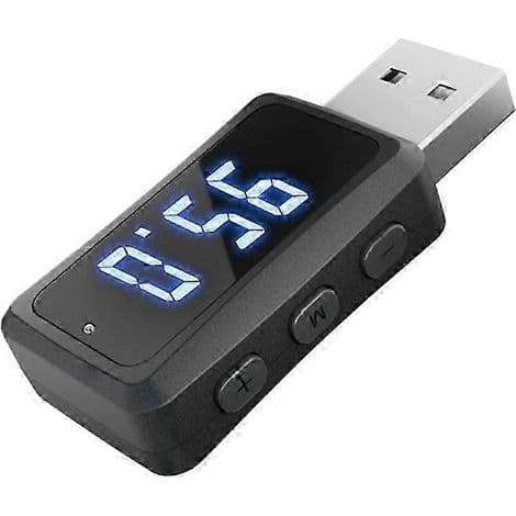 Bil Bluetooth 5.3 FM02-sender/mottaker med håndfri samtale og mini USB-strømforsyning for bilhåndfrisett