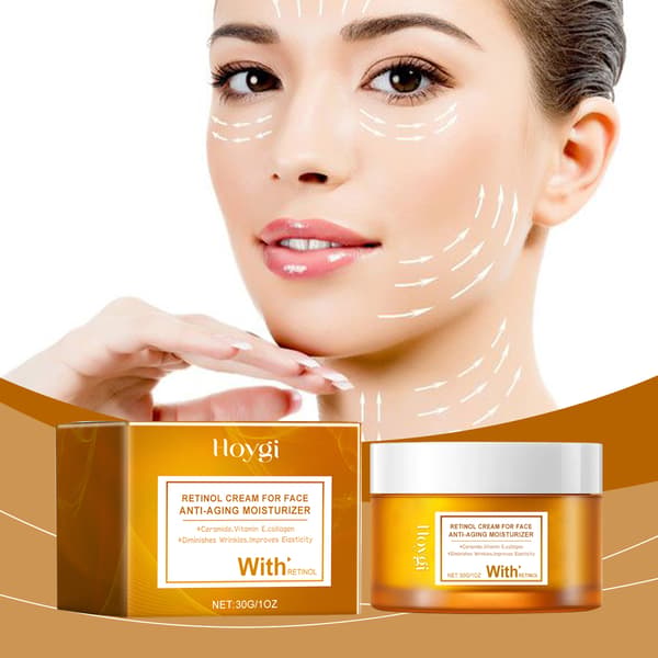 2 st HOYI Retinol Ansiktsfuktighetskräm - Mild och närande ansiktskräm för daglig användning. 2Pcs