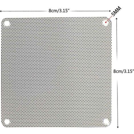 PVC støvfilter til PC computerblæser (8 cm, 9 cm, 12 cm, 14 cm) - Støvbeskyttelse - Model C