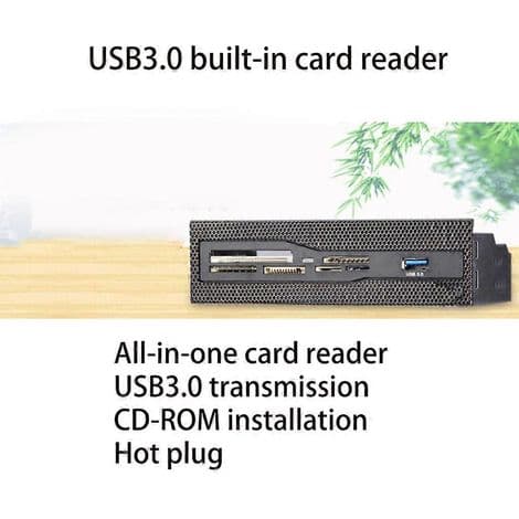Intern USB 3.0 kortlæser. Multifunktionelt multimedie-dashboard. M2.MSO/SD/MS/XD/CF