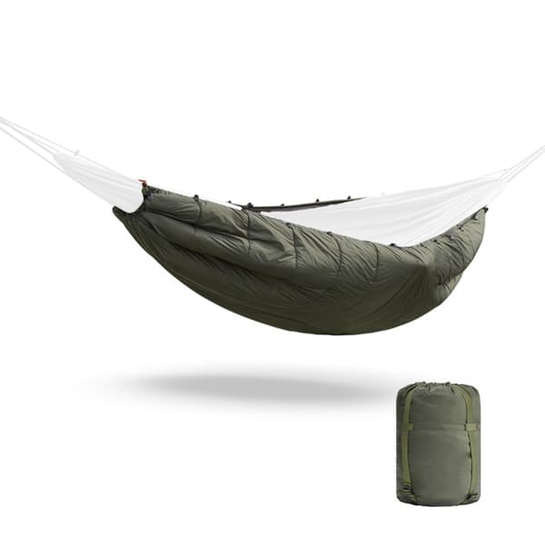 Multifunktionel varm vinterhængekøjetæppe/poncho til camping og vandreture