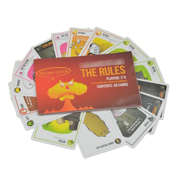 Exploding Kittens -korttipeli - Aito hologrammi perheelle ja juhliin - Aikuisille ja lapsille