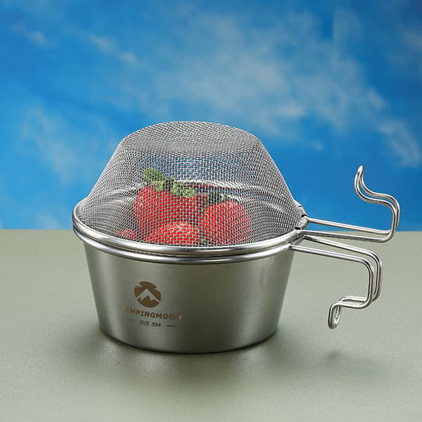 Si i rustfrit stål med kopgreb Sierra - Ideel til camping
