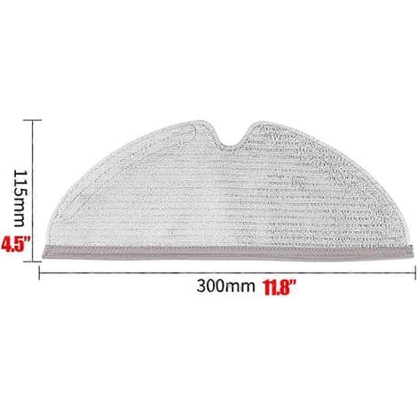 Förpackning med 6 ersättningsmoppdynor för Xiaomi Roborock S5 Max, S6 Pure, S6 Max, S5, S51, S50, S55, E25 och E35 (V) robotmoppar