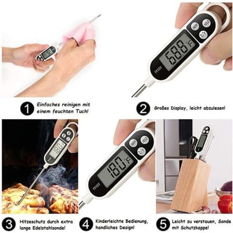 Digital termometer. Köttermometer. Grilltermometer