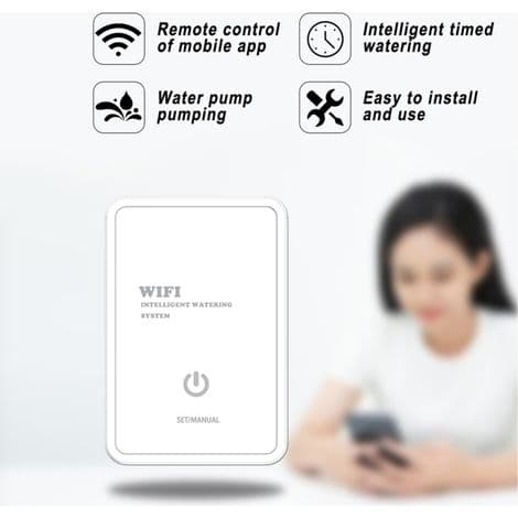 Tuya Wifi Bevattningssystem – Timer, app, trädgård – Idealisk för växter, uteplats, trädgård