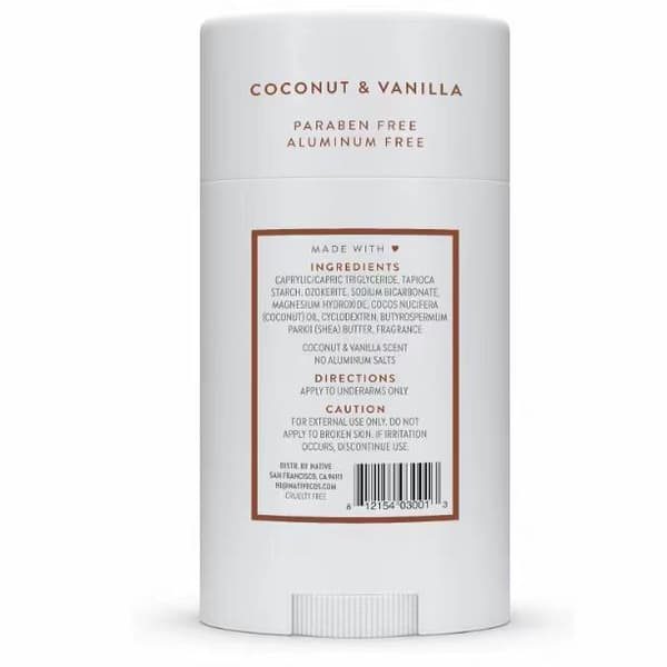 Native Deodorant Aluminiumfri Luktfjerner og Deodorantbalsam for Langvarig Duft