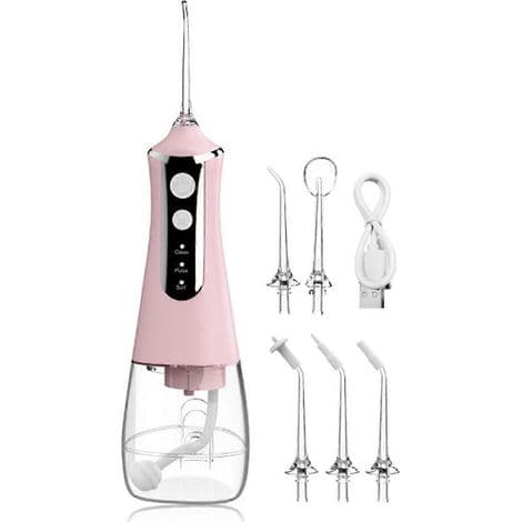 Bärbar högtrycksvattenstråle dental irrigator