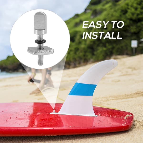 M4 Rustfrit Stål 316 Surfbræt Finneskrue til Longboard SUP 3/6 stk.