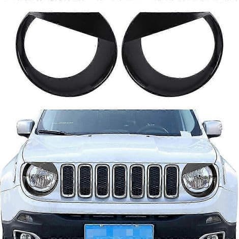 Sorte \"Angry Eyes\" stil forlygteindfatninger til Jeep Renegade 2015-2018