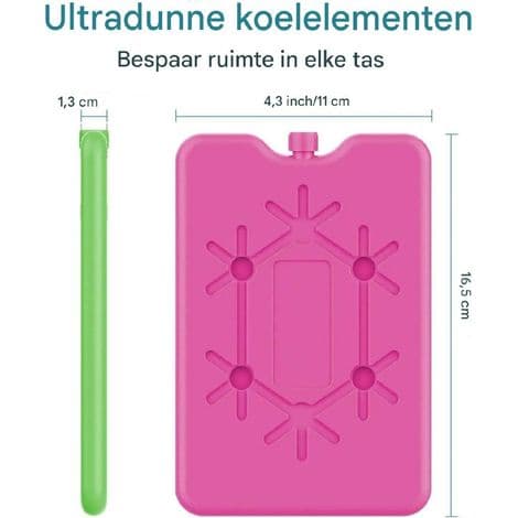 Kylväska - Återanvändbar Gel 200ml - För Bento Lunchlådor, Isolerade Väskor och Isväskor - 4-pack