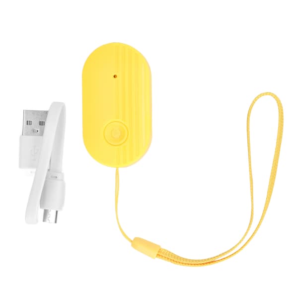 Uppladdningsbart USB-infusionslarm, stor volym dropppåminnelse, skattgul