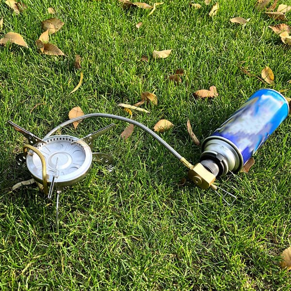 Butangasflaskadapter för campingkök, Lindalventil, lätt och säker