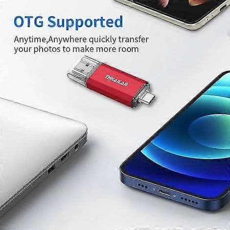 32GB USB-C OTG flashdrev (FAT32-format) høj hastighed til datalagring – USB 3.1