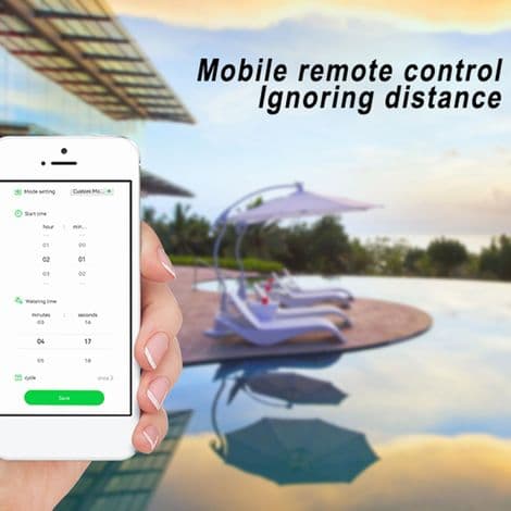 Tuya Wifi Bevattningssystem – Timer, app, trädgård – Idealisk för växter, uteplats, trädgård