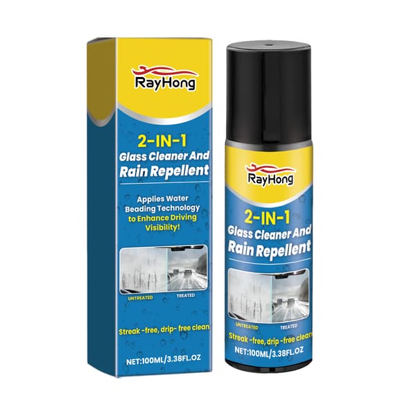 Rayhong 2-i-1 Bilglassrens og Antiduggmiddel (100ml/boks)