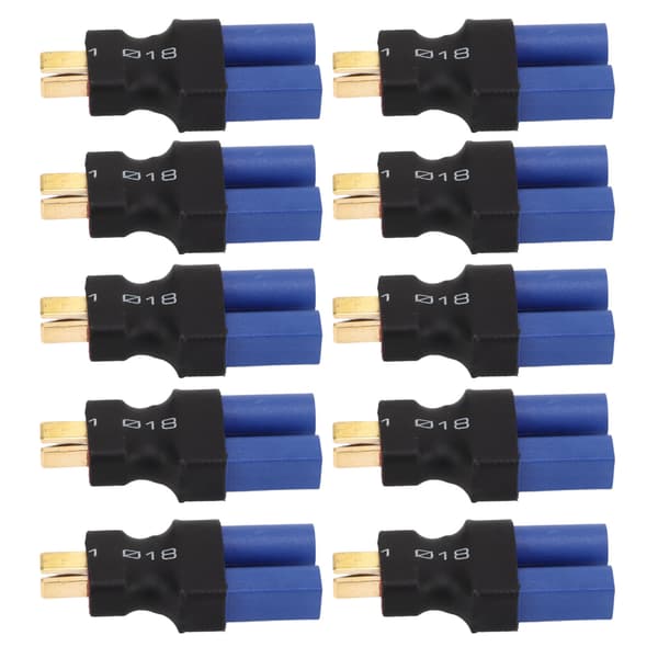 10 EC5 hun til han T-adaptere blå sort 10x20x47mm til båd fly bil RC