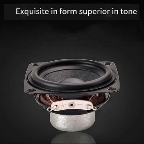To 52 mm fulltonehøyttalere. 4 ohm. 10W. Flat bue og dobbel magnet Bluetooth