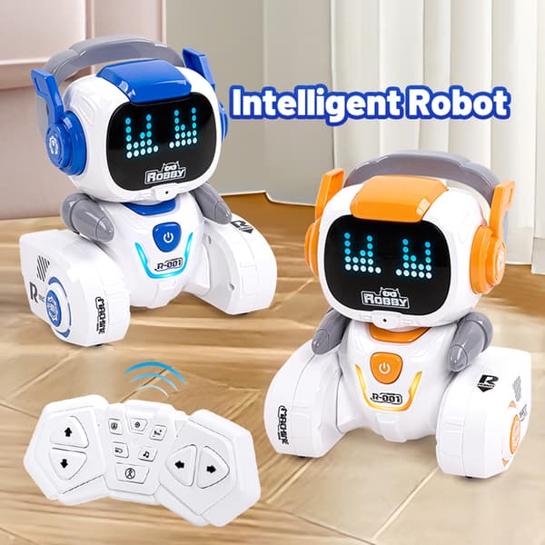 Intelligent robot for barn med fjernkontroll, dans, sang, programmering og berøringssensor