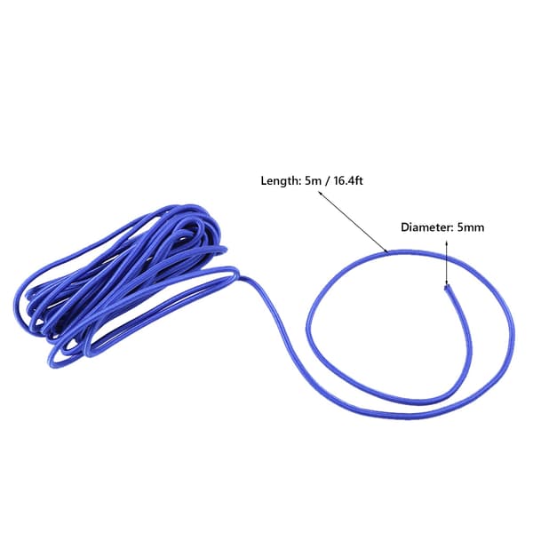 Bungee-snor til kajak 5m 4mm/5mm tilbehør til vandsport