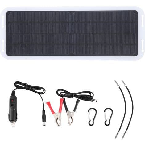 18V Solpanel Bærbar Biloplader Kit til Udendørs Motorcykel