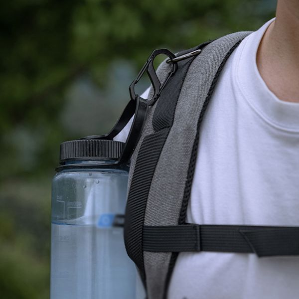 Bærbar Multifunktionel S-krog i Rustfrit Stål til Camping, Backpacking og Nøgleringe