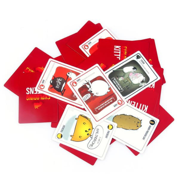Exploding Kittens -korttipeli - Aito hologrammi perheelle ja juhliin - Aikuisille ja lapsille