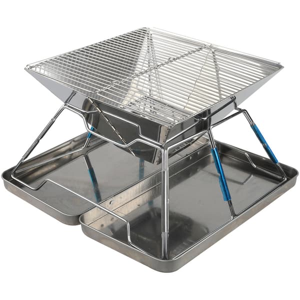Sammenklappelig grill i rustfrit stål til camping, backpacking og udendørs aktiviteter