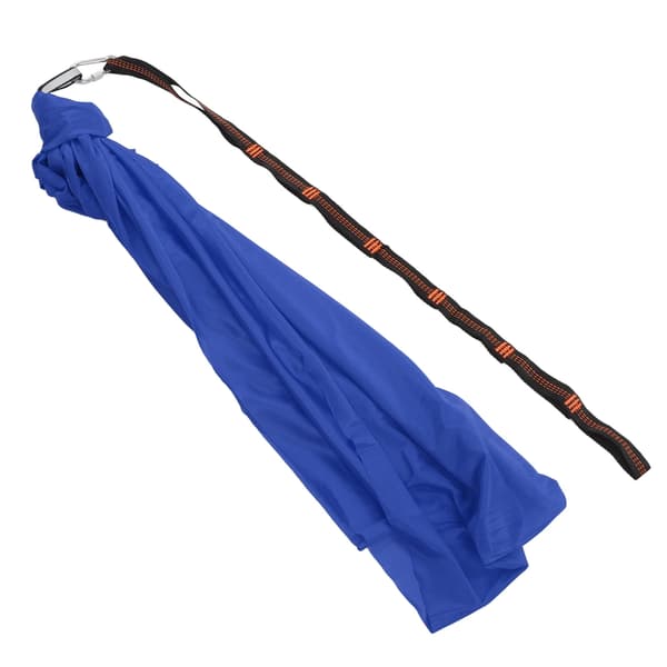Elastisk hängmatta för barn, bekväm polyester, sensorisk yoga, inomhus och utomhus, blå