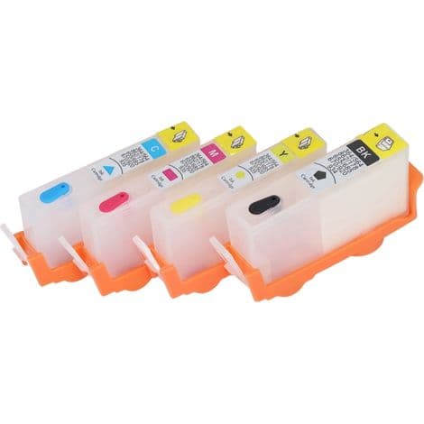 Permanente blækpatroner (sort, blå, magenta, gul) til HP Officejet 920