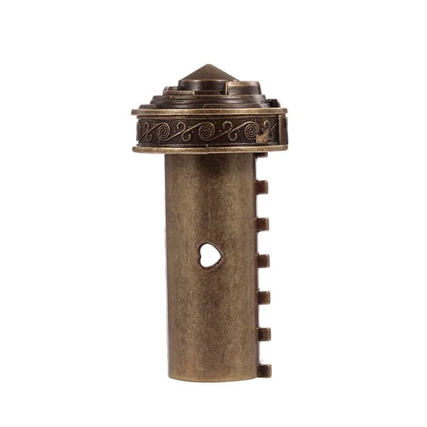 Cryptex metallås med Leonardo da Vinci-kode, bryllupsgave, ringe med adgangskode.