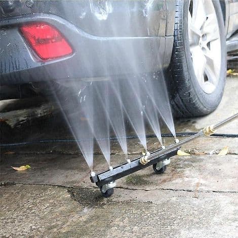 Hög chassitvätt. 6-munstycks trädgårdsrengöringsmaskin. 4000 PSI vattenmopp