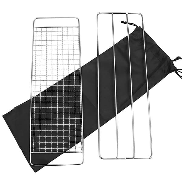 Rustfrit Stål 304 Netgrill med Grydeholder til Camping, Picnics og Udendørs Brug