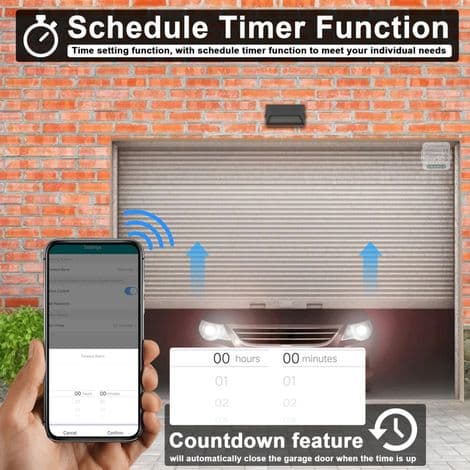 ZigBee Garageportåbner – Google Home App – Ideel til garager, hjemmeautomatisering og sikkerhed