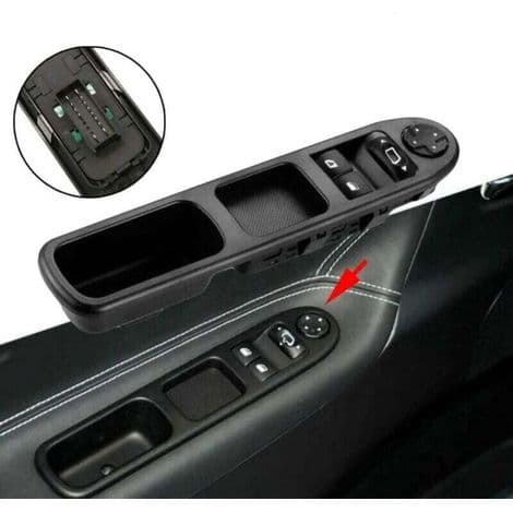 Vindusregulatorbryter - For Citroën C3 Picasso 2009-2014 - Delenummer 6554.QC - Direkte erstatning