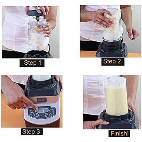 Erstatningsblad med 7 blader for Nutri Ninja BL450 Auto IQ Pro blender. Erstatningskopper for Ninja blender.