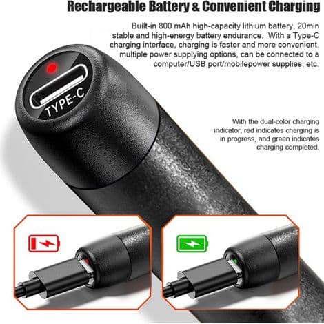 Bærbart smart USB elektrisk loddejern. Multifunktionelt tilbehør: loddespids til reparation og vedligeholdelse.