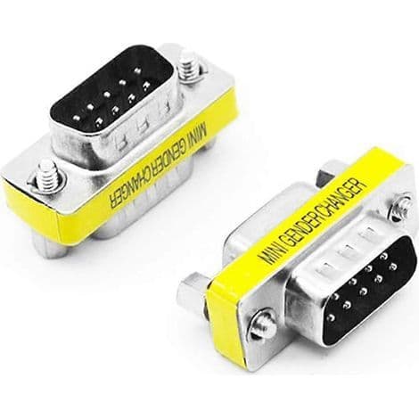 DB9 videoadapter for datamaskin: DB9 hann til hunn seriell port adapterkabel til 9-pinners VGA hunn.