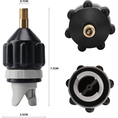 Pumpeadapter - For Kajakk, Kano, Padlebrett, Ståbrett - Høytrykksventil - 2 Stykker