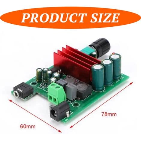 Monoforstærker - TPA3116D2 - 100 W - 8 til 25 V DC - Til Subwoofer