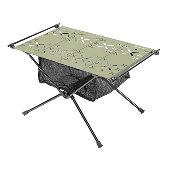 Bärbart hopfällbart campingbord i aluminiumlegering för picknick och grillar