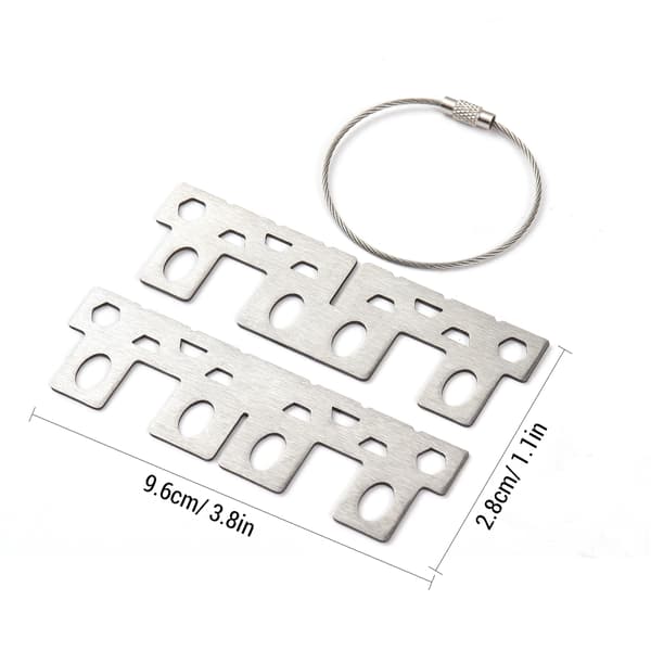 Mini eldstad i aluminiumlegering med korsstöd för camping, vandring och backpacking.