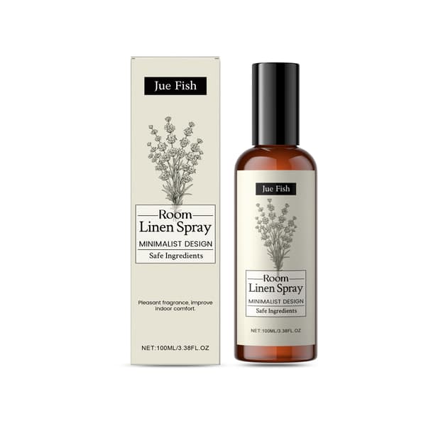 100 ml/boks Jue Fish Innendørs Lavendel Duftspray, Langvarig Duft, Husholdningsdeodorant, Luftfrisker
