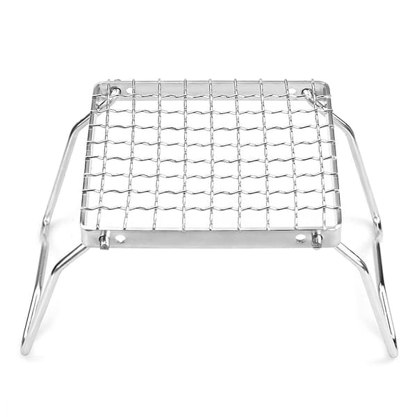 Lille sammenklappelig grill i rustfrit stål til camping, picnics, backpacking