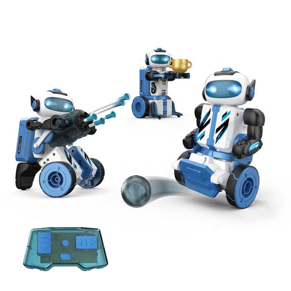 3-i-1 STEM Byggleksaker, Programmeringsrobotar, Pedagogiska Byggklossar, 220 delar för barn 8+