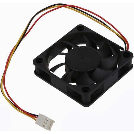 CPU-kølerblæser til 60 x 60 mm radiator - Sort