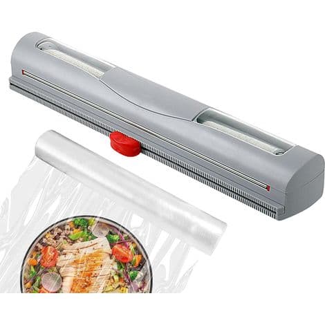 Matfoliedispenser - 304 rustfritt stål - Integrert kutter - For standardruller - 1 stk