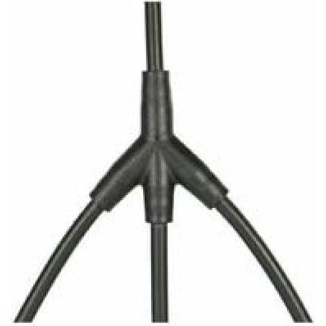 MC4 Y-gren solpanelstikadapter - 1 par M/FFF og 1 par F/MMM - Til solcelleinstallation - 2 stk.